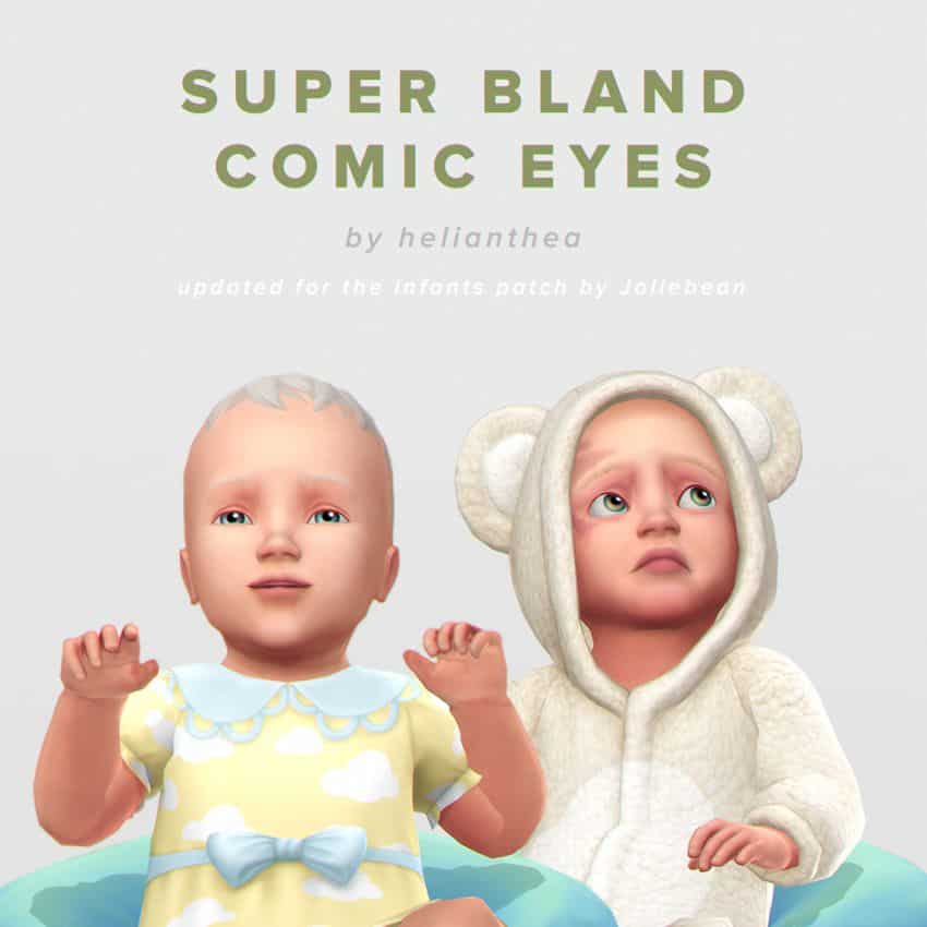 comic eyes for sims 4 infants