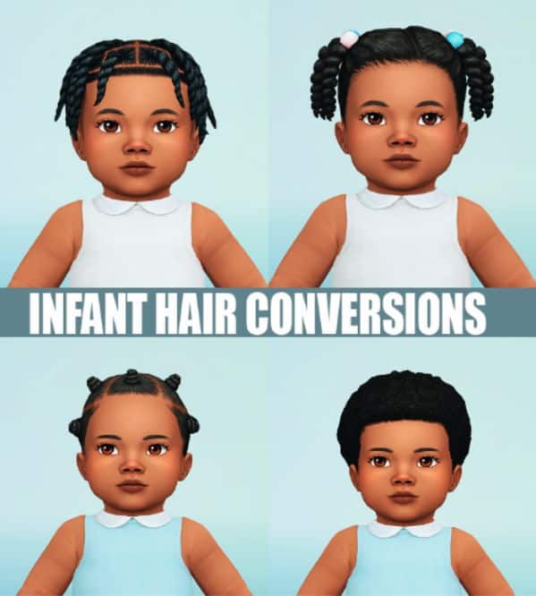 21+ New Sims 4 Infant Hair CC You'll Love! 