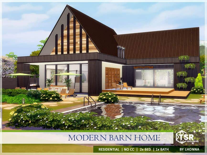 pointed roof modern barn home