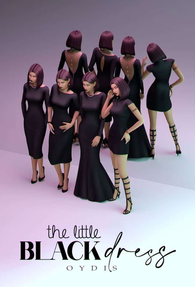 black dresses for sims 4