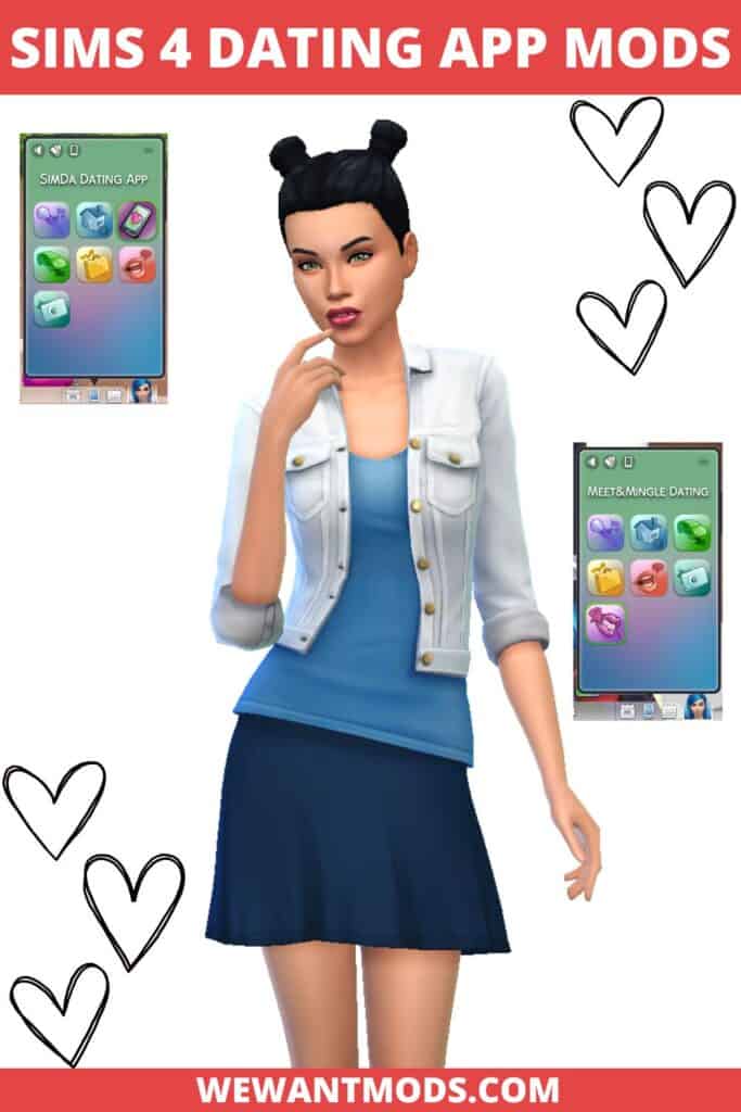 sims 4 dating app mod Pinterest pin