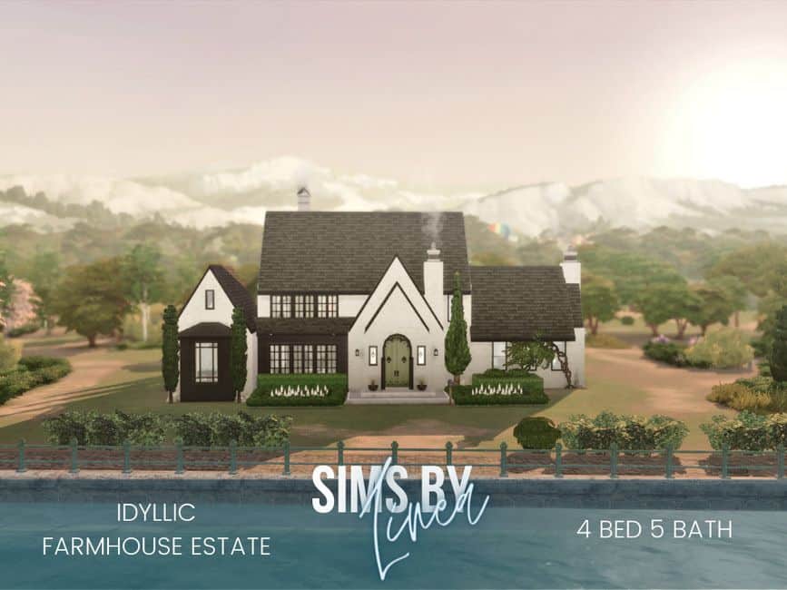 farmhouse sims 4 family home