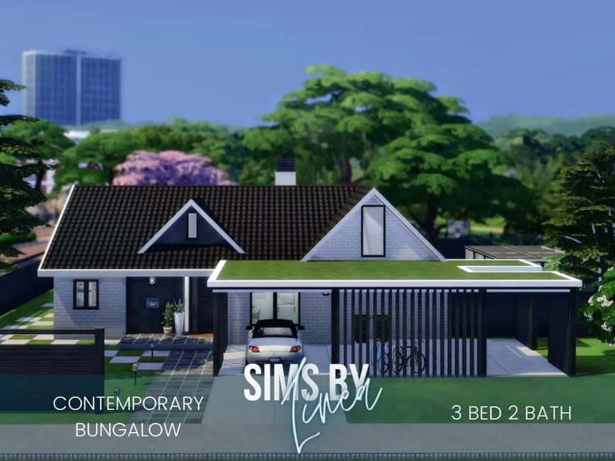 contemporary sims 4 family house