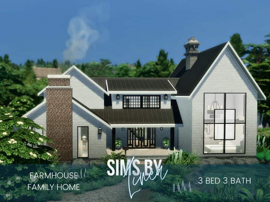 farmhouse sims 4 family house