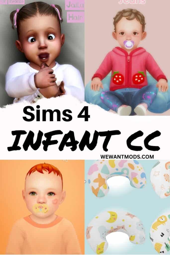 sims 4 infant cc pinterest pin