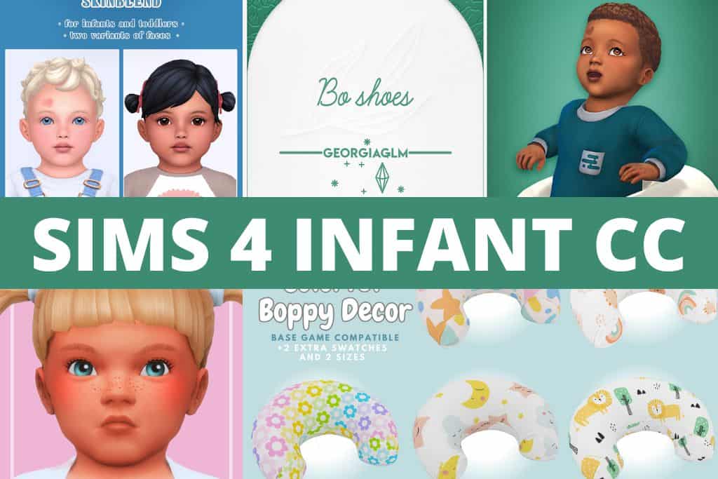 sims 4 infant cc collage