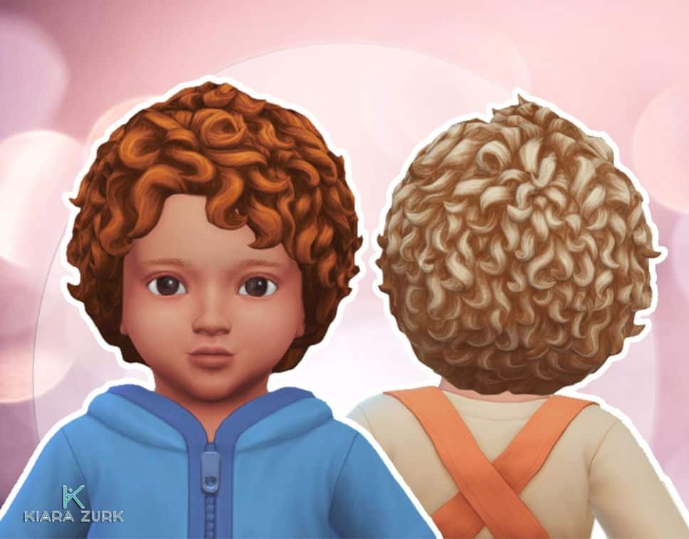 curly infant cc hair