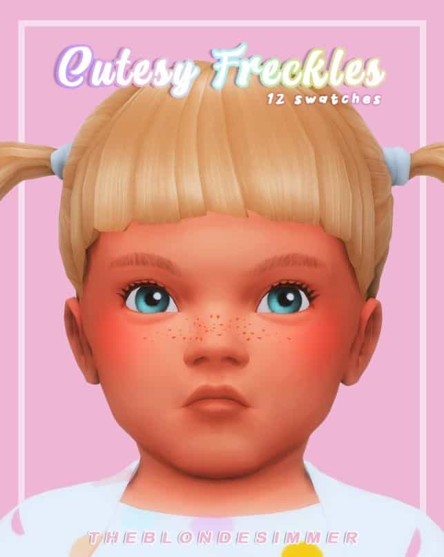 sims 4 infant nose freckles