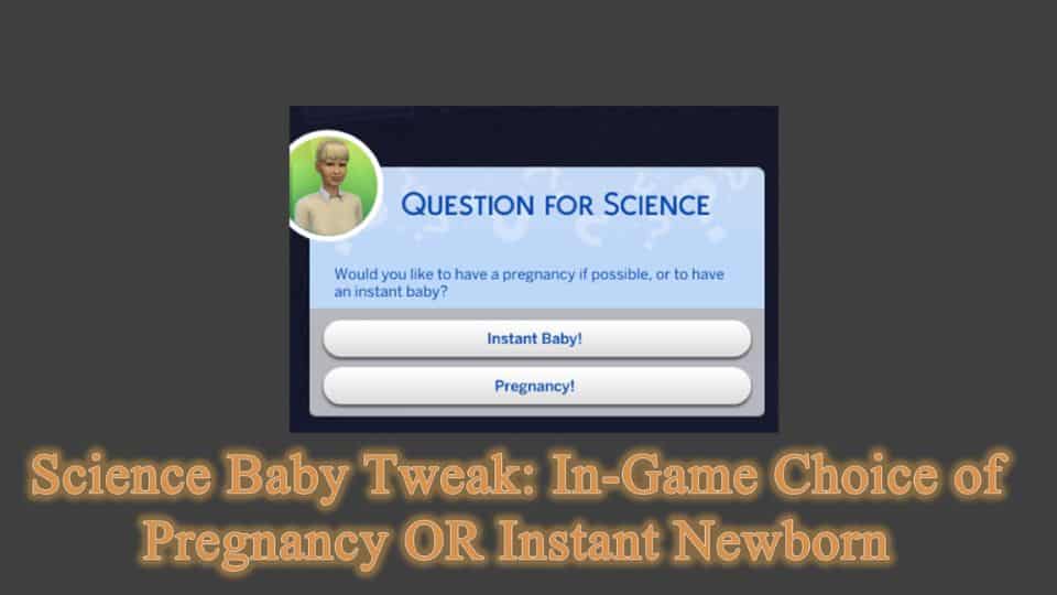 pregnancy or instant newborn mod