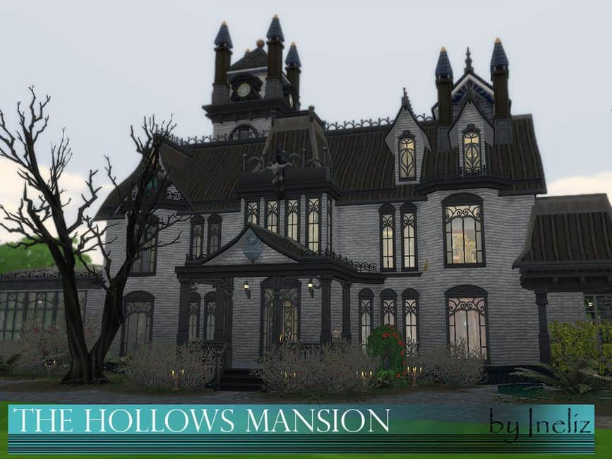 addams family inspired mansion