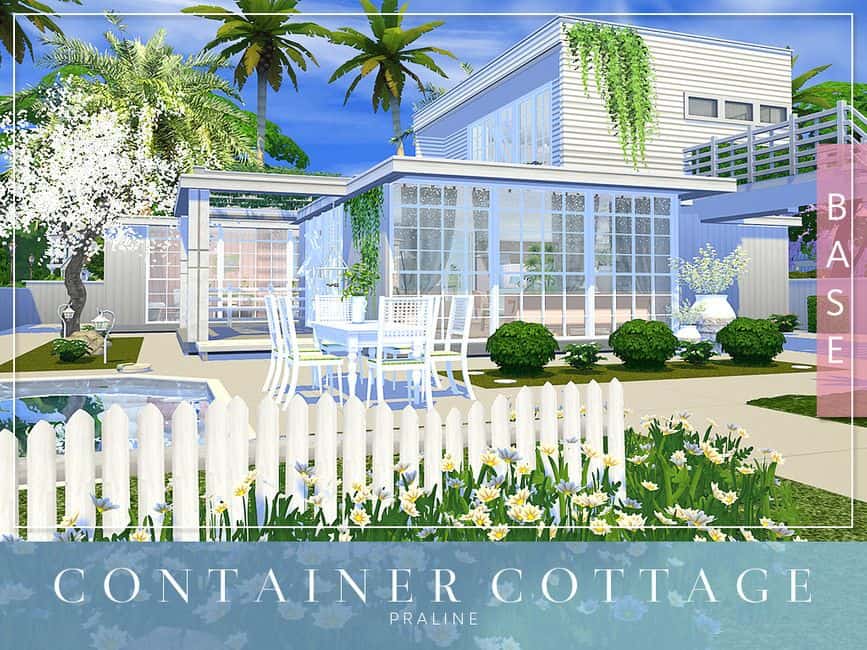 sims 4 modern cottage