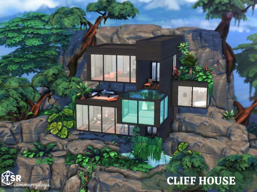 modern cliff house