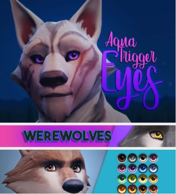 aqua werewolf eyes cc