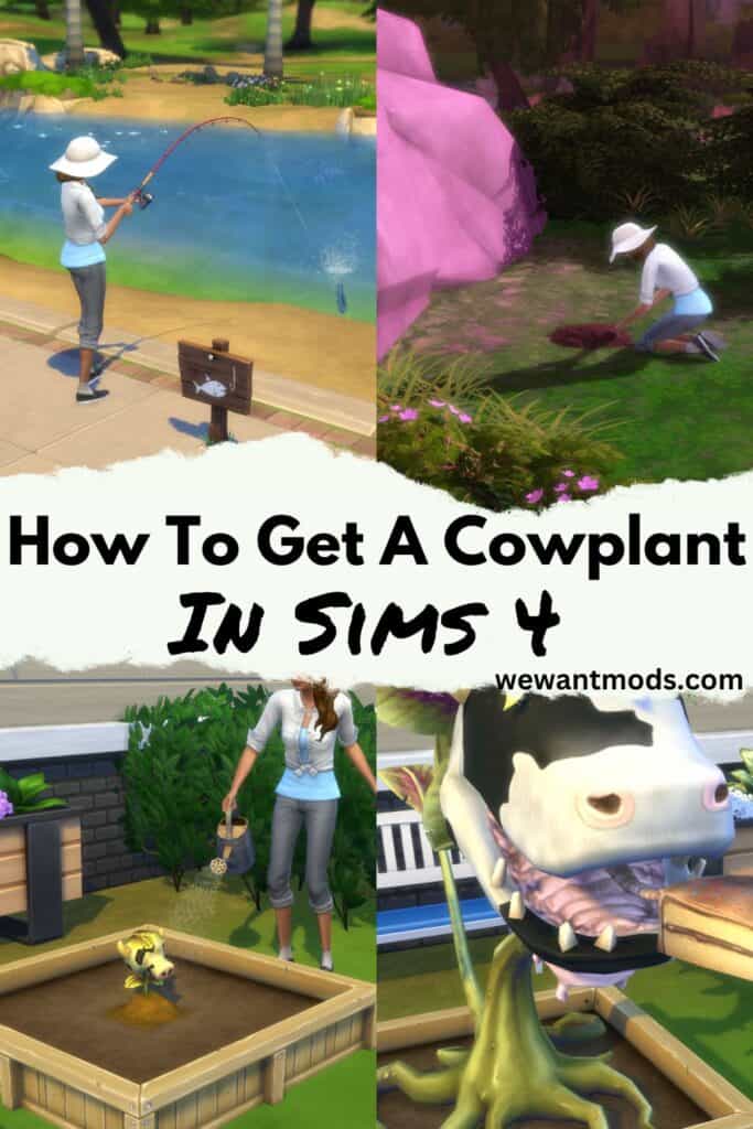 How to Get a Cowplant in Sims 4 Pinterest pin