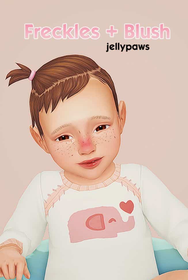 sims 4 infant freckles and blush