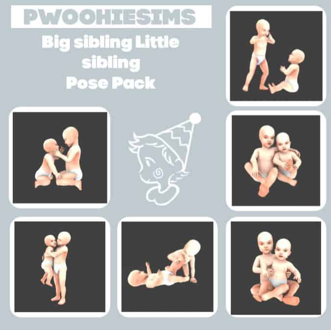 toddler and infant poses