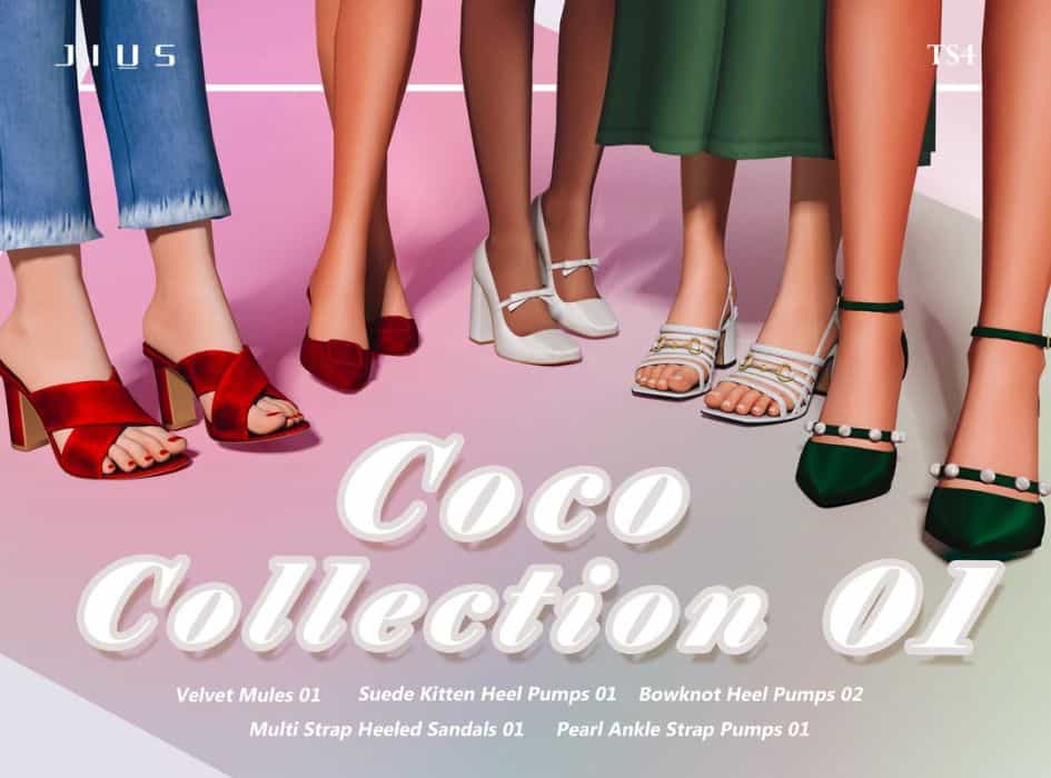 cc pack of female dressy shoes