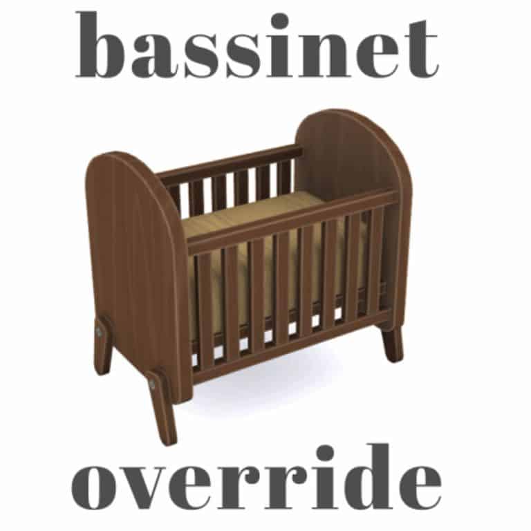 brown wooden bassinet