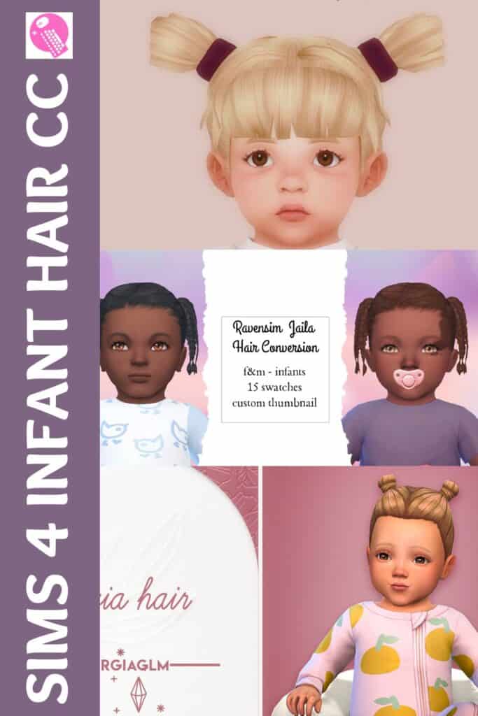 sims 4 infant hair cc pinterest pin