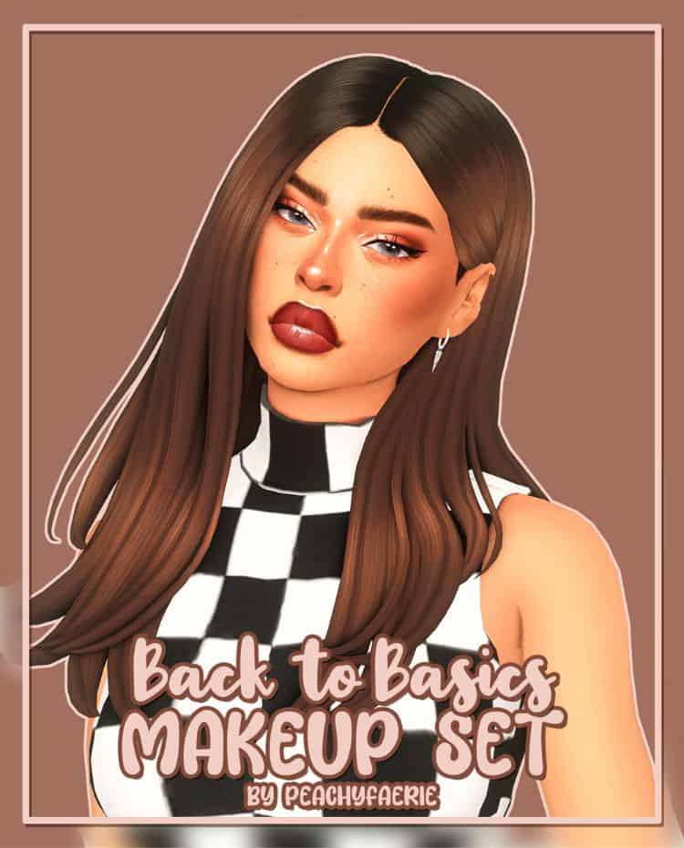 female sims modeling makeup cc pack