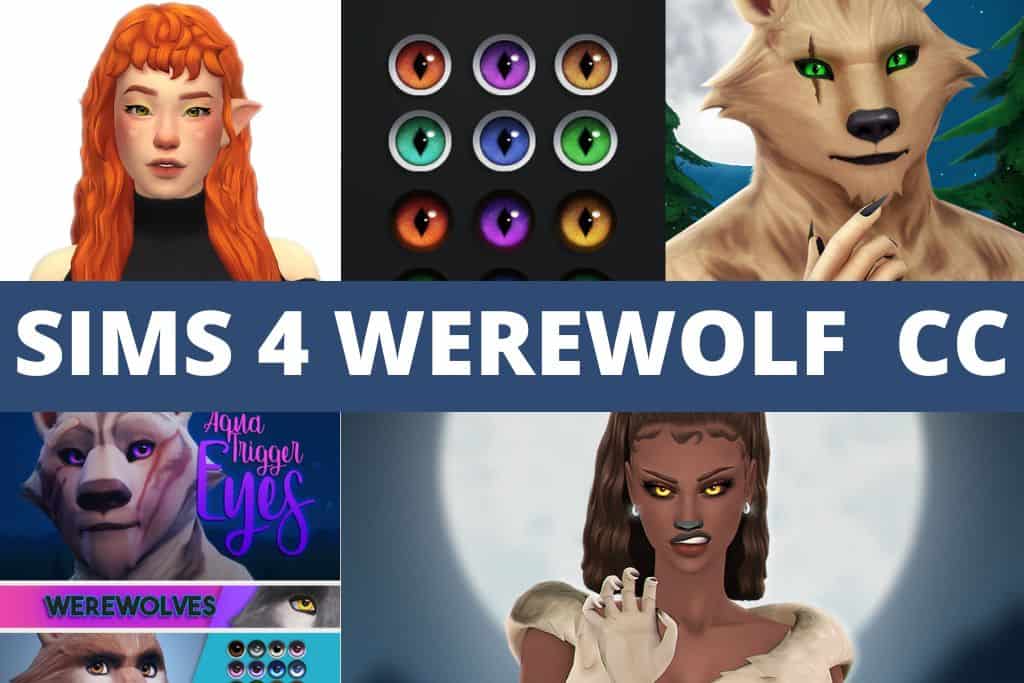 sims werewolf cc collage
