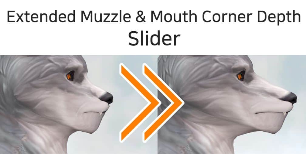werewolf muzzle & mouth slider mod
