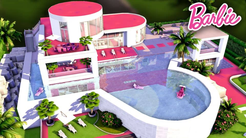 modern Barbie mansion