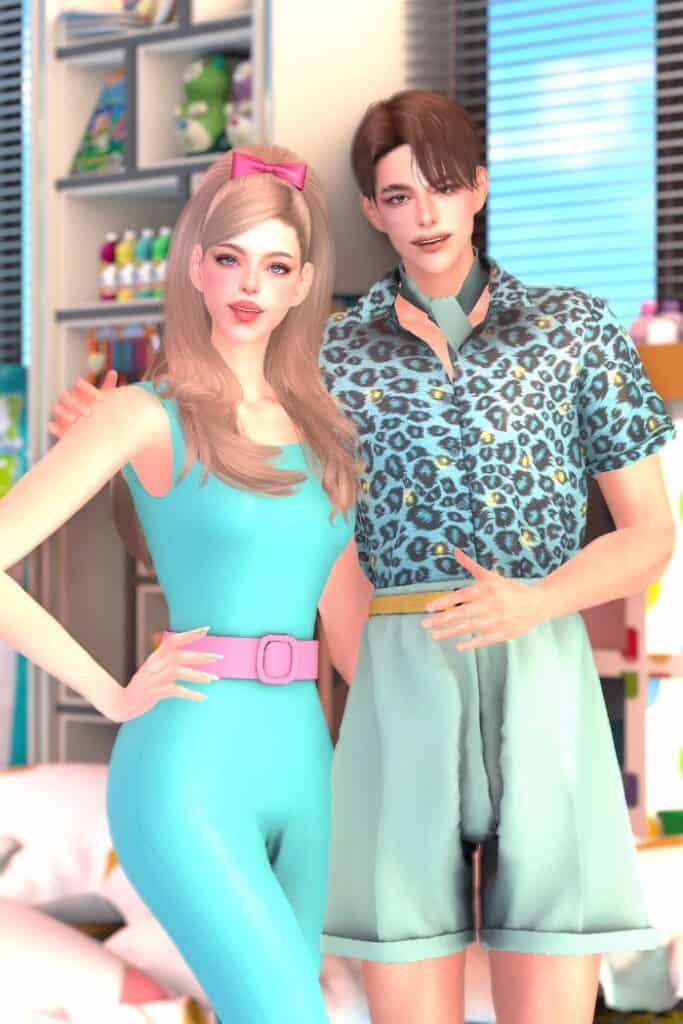 Barbie & Ken posing together