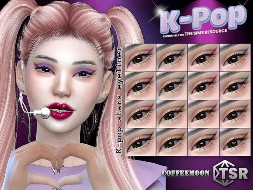 K-pop cat eye eyeliner