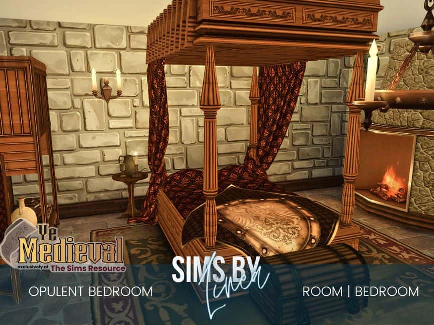 fancy medieval bedroom set