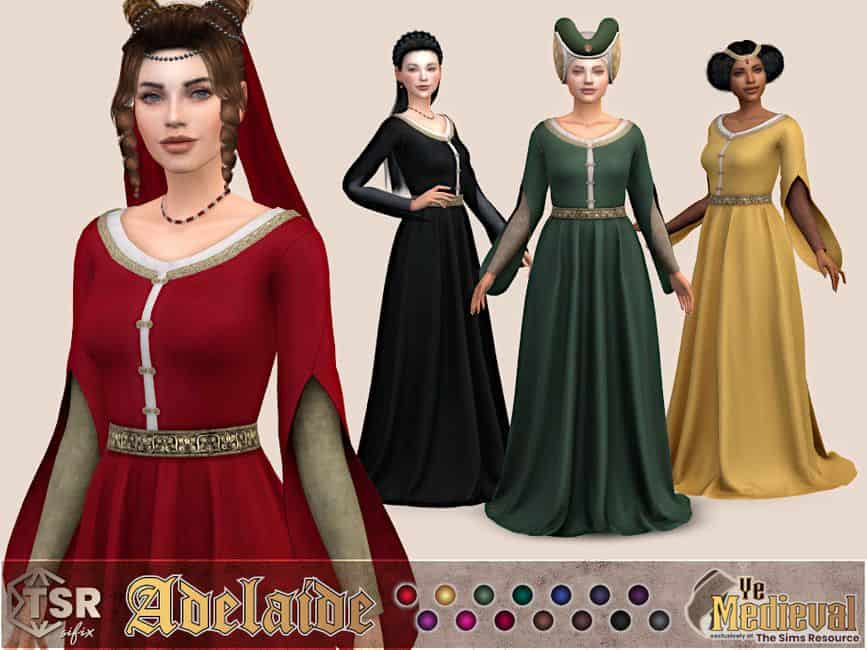 fancy medieval dresses