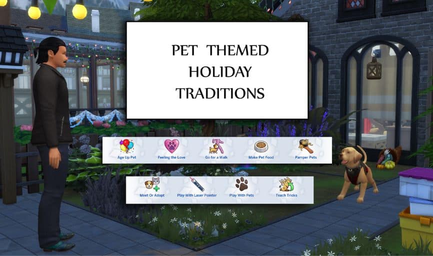 pet holiday tradition interaction options
