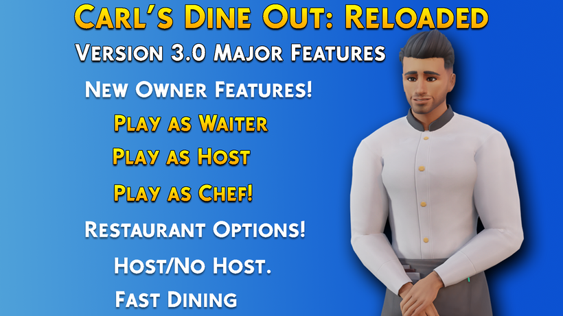 chef sim with list mod features
