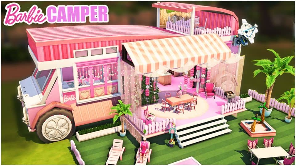 Pink Barbie camper