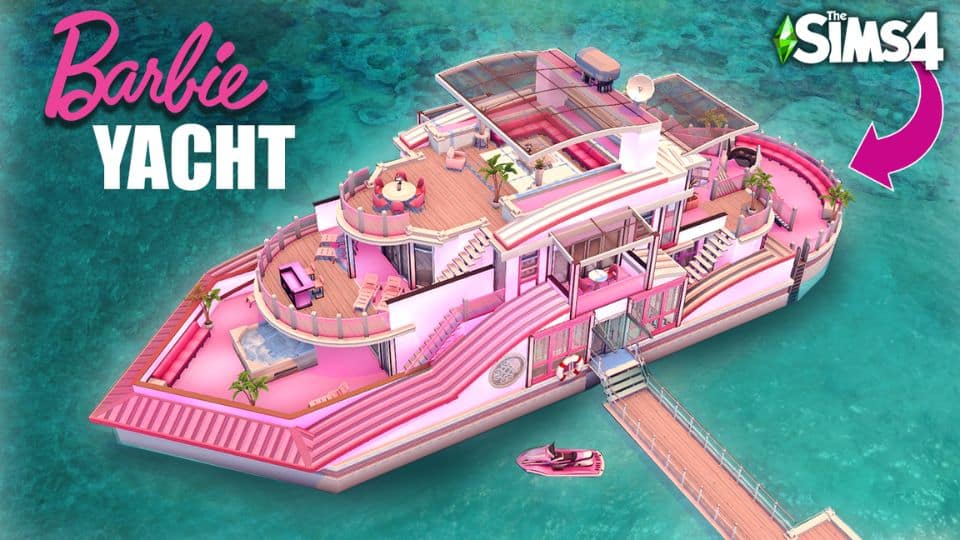 Pink Barbie yacht