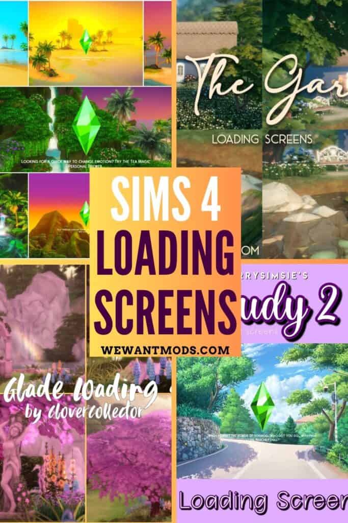 sims 4 loading screens Pinterest pin