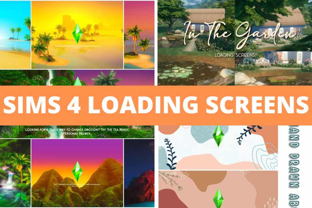 sims 4 loading screens collage