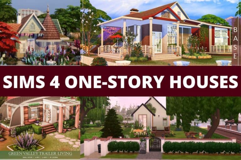 17+ Sims 4 One-Story Houses [Turnkey Homes]