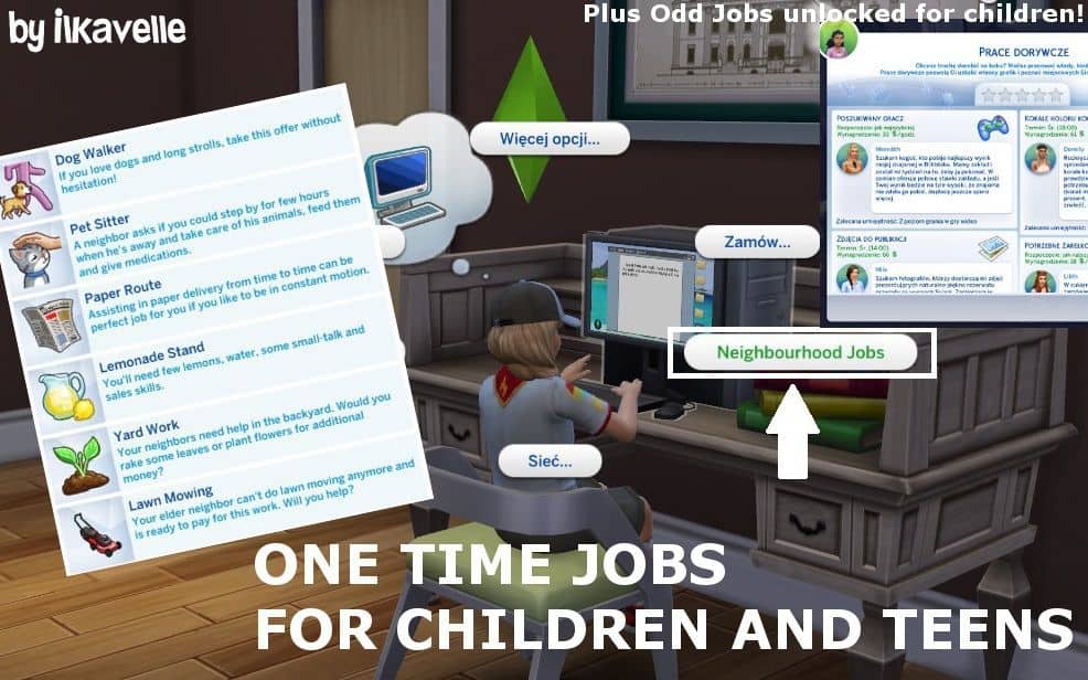kid looking up jobs online with descriptions
