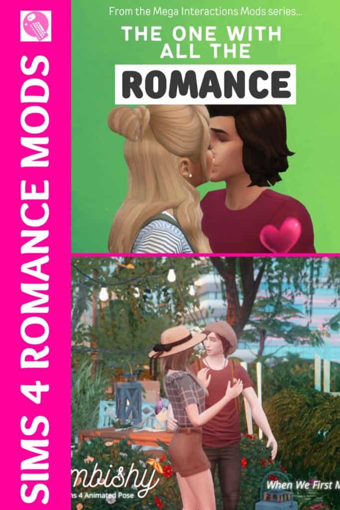 sims 4 romance mods Pinterest pin