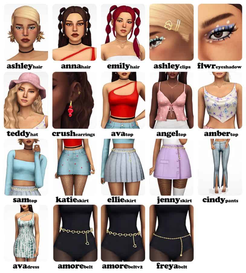 ෆ⃛˗꒰💖꒱ Characters using the new y2k clothing pack !𝐈𝐁⁀➷ me ! no cre