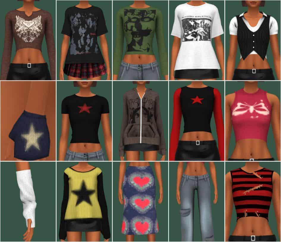 24 Sims 4 Y2k Cc Clothes Shoes Decor And More We Want Mods