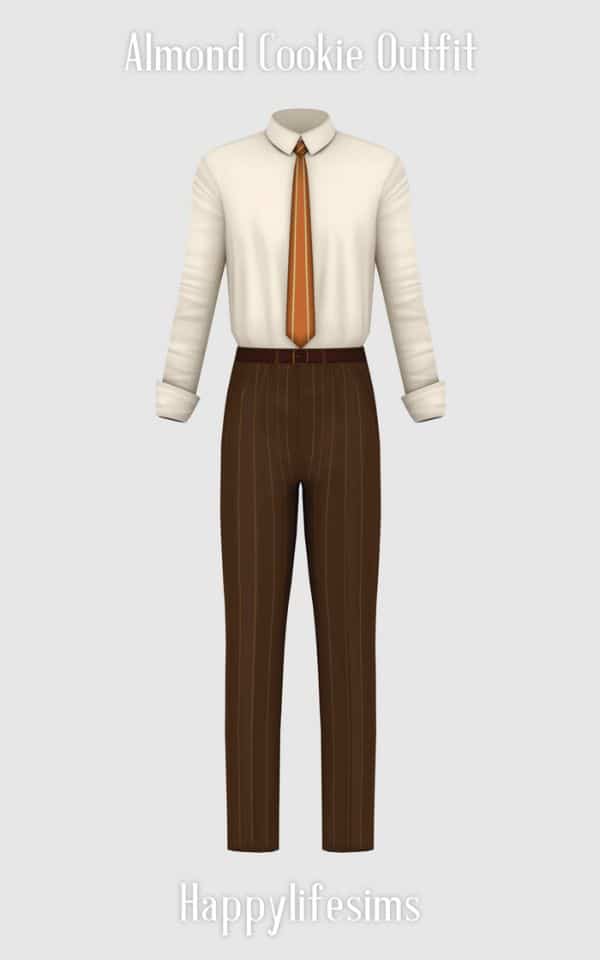 mens shirt, tie and pants set
