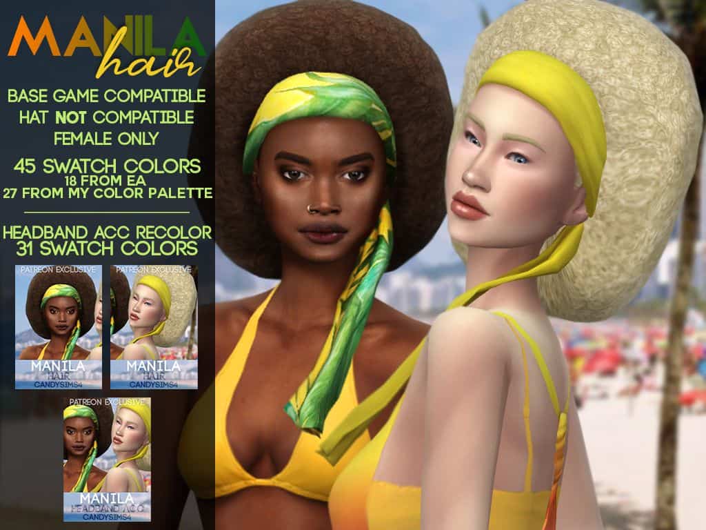 sims 4 1970s hair fro cc