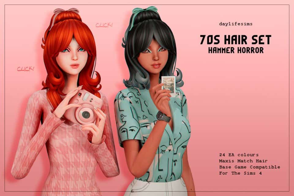 70s female hair set