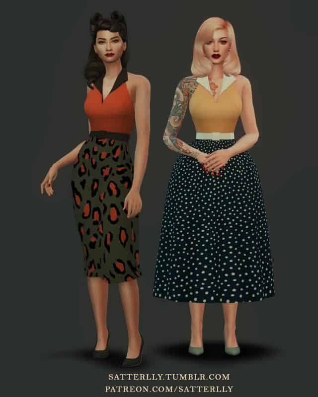 The Sims Resource - Sims 4 Moschino Sleeveless Dress