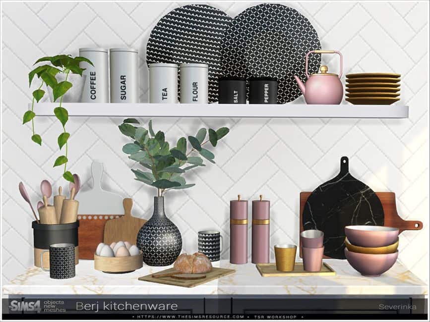 kitchen dishes containers clutter