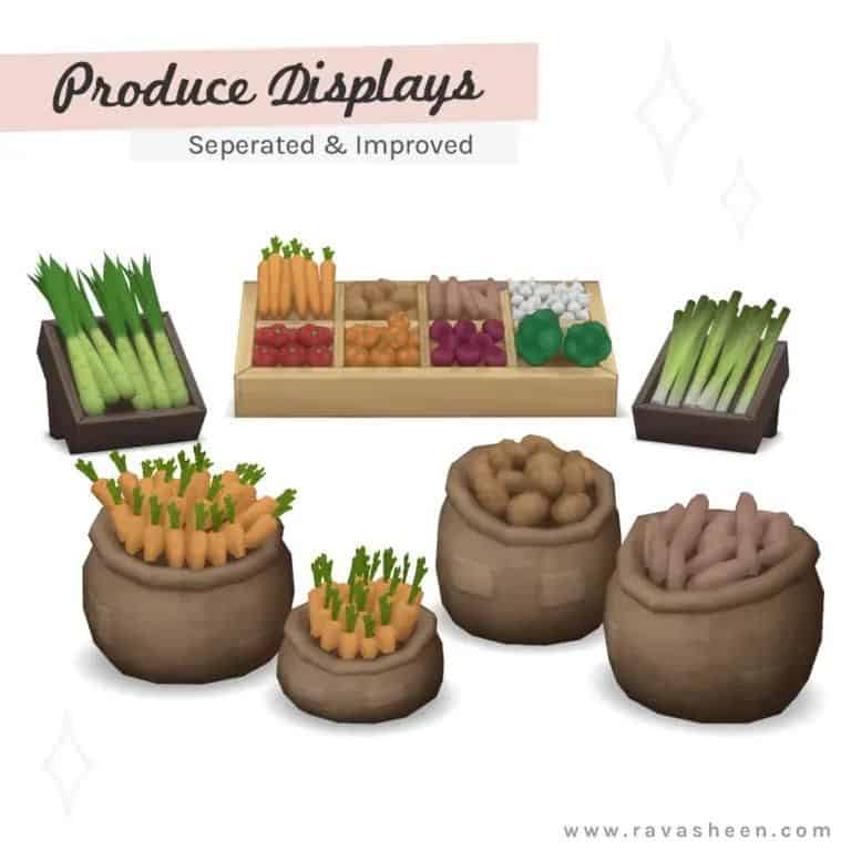 various produce in storage container