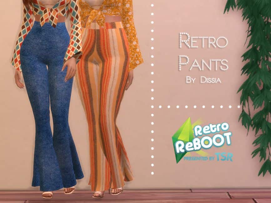 retro 70s female pants