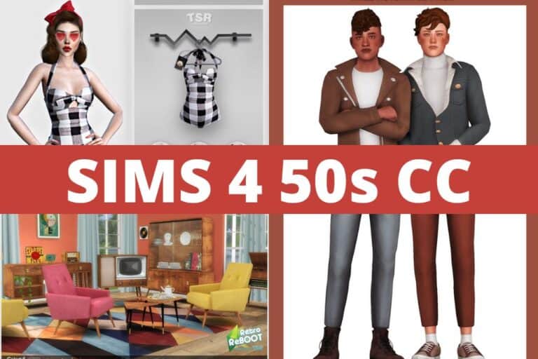 23+ Sims 4 50s CC: Travel to the Fabulous 1950s